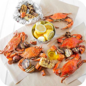 Standard Male Blue Crabs (1/2 dozen)